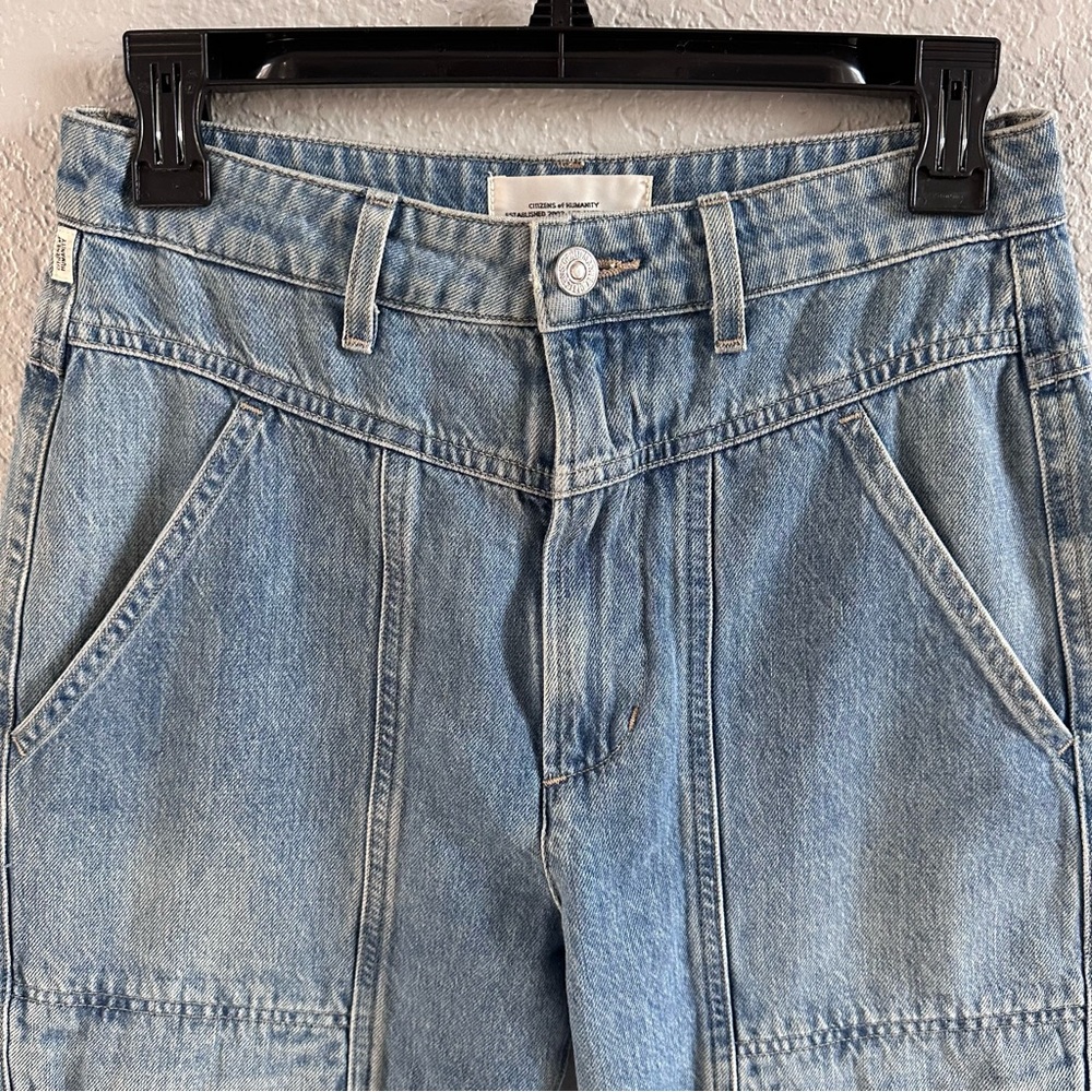 Citizens of Humanity Surplus Utility Jeans Size 26 High Rise 100% Organic Cotton - Picture 2 of 12